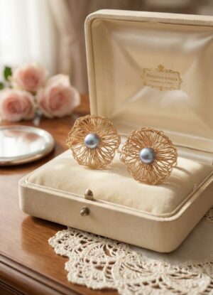 IMG_2542 Aretes Botón "Lujo Etereo"