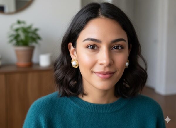 Perla Clásica y Filigrana Dorada