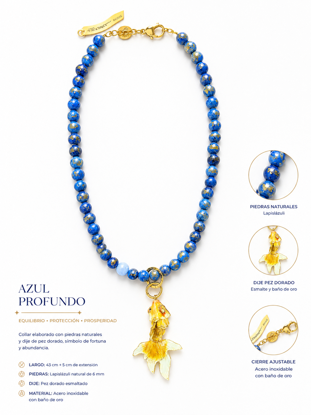 COLLAR AZUL PROFUNDO